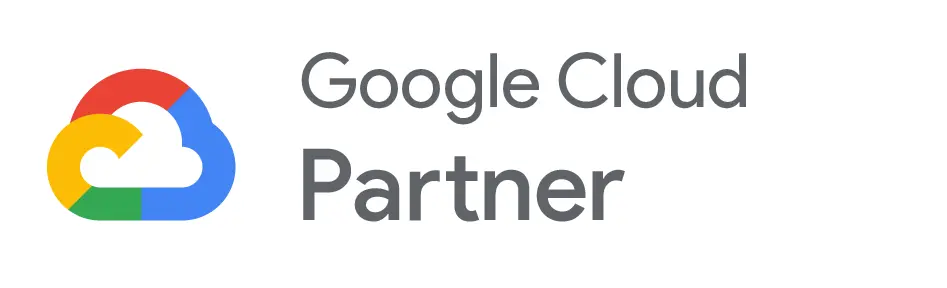 Badge that reads Google Cloud Partner